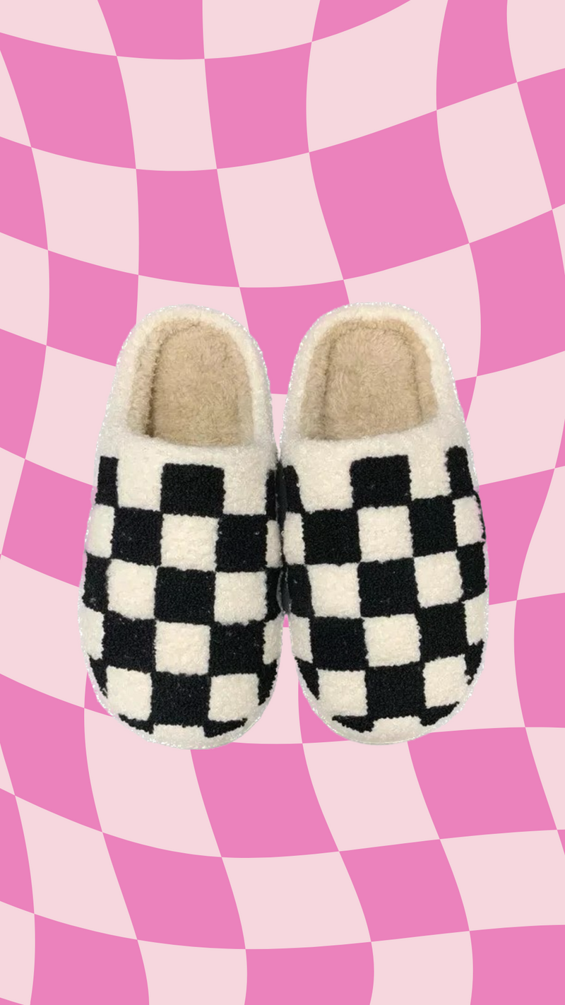 Checkered Slippers