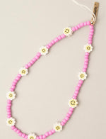 Flower Smiley Phone Charm