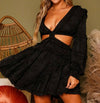 Catch Feelings Dress in Black