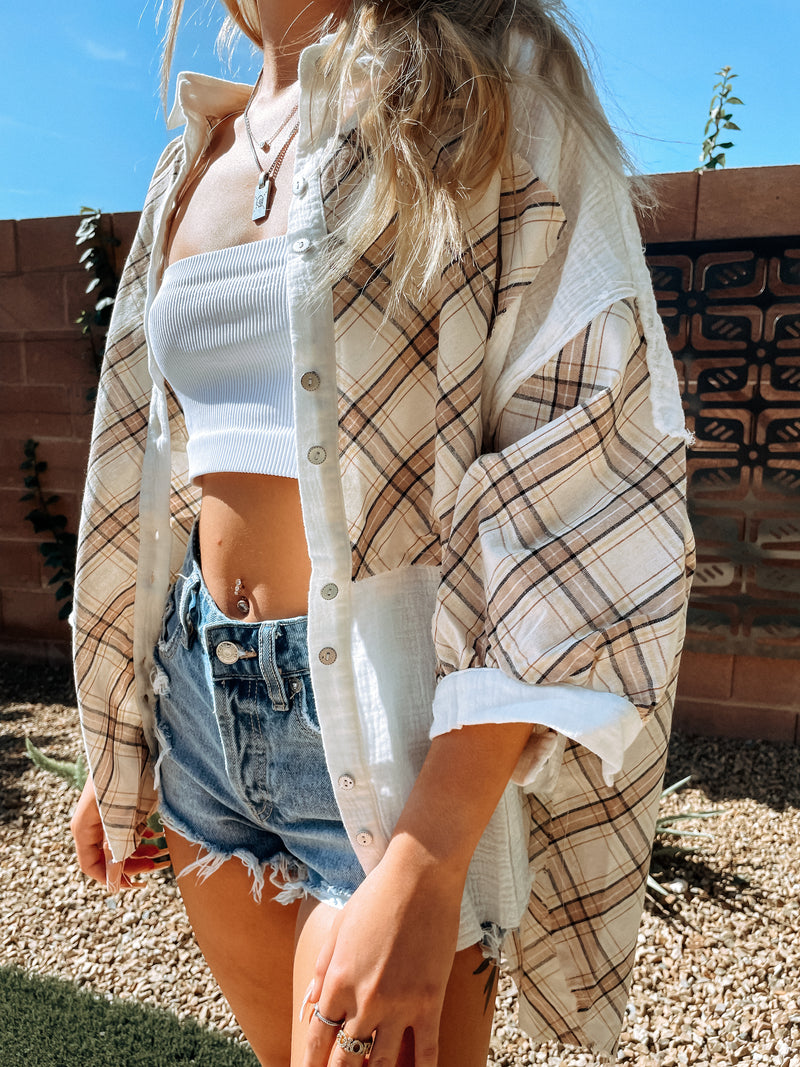 Cool Summer Flannel Cardi