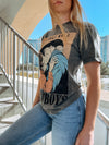 I only kiss cowboys graphic tee