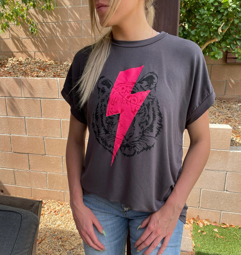 Pink Lightening Graphic